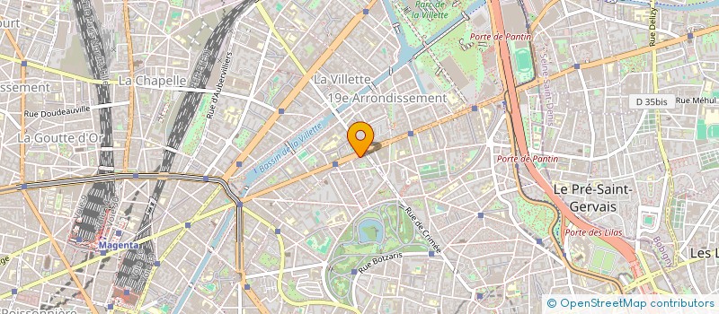 localisation de l'entreprise S.H. BAT  PARIS