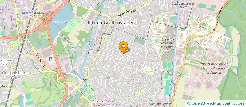 localisation de l'entreprise S & H BRUDER CONSTRUCTION  ILLKIRCH-GRAFFENSTADEN