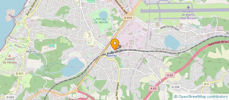 localisation de l'entreprise S.H.C. à BIARRITZ