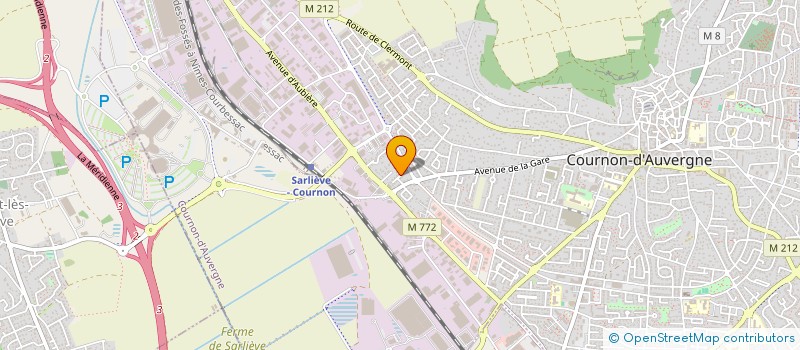 localisation de l'entreprise S&H IMMO  COURNON-D'AUVERGNE