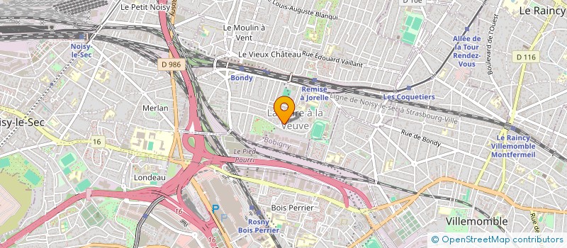 localisation de l'entreprise S&H IMMOBILIER  BONDY