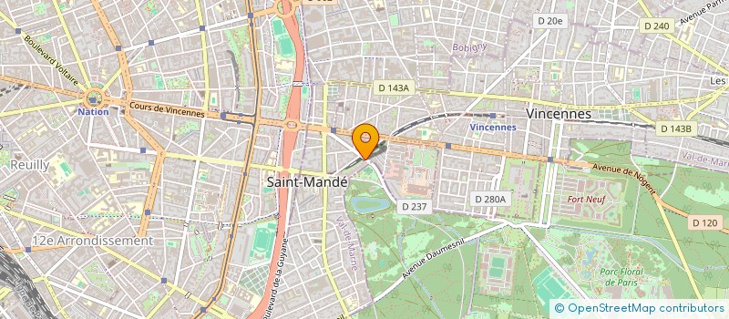 localisation de l'entreprise S&H INVESTISSEMENT  SAINT-MANDE