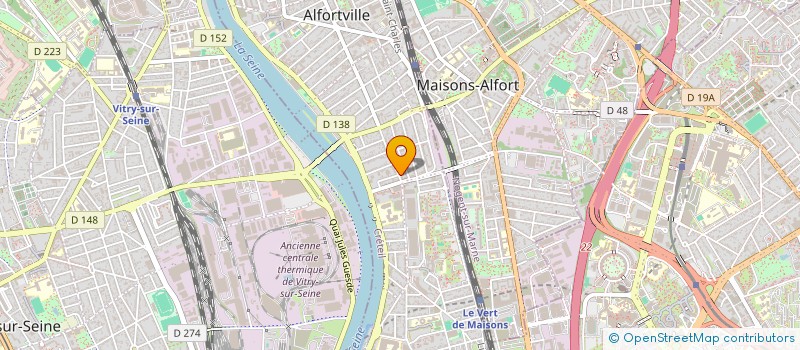 localisation de l'entreprise S.H.K BOULANGERIE à ALFORTVILLE