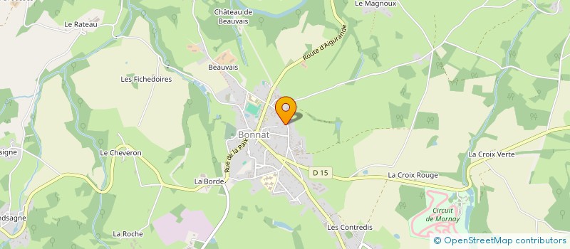localisation de l'entreprise S.H.M HOLDING à BONNAT
