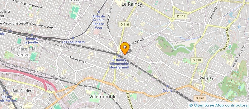 localisation de l'entreprise S.H NET SERVICE à LE RAINCY