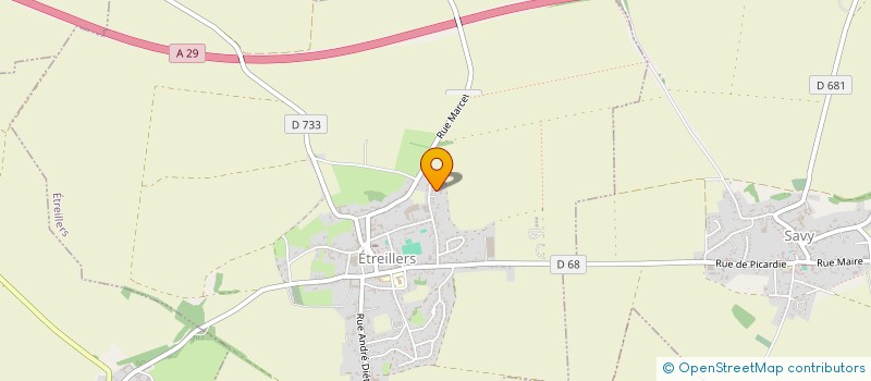 localisation de l'entreprise S.H.O.P  ETREILLERS