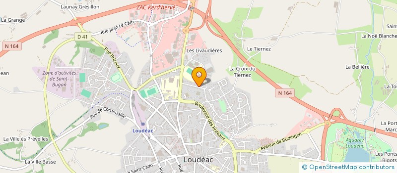 localisation de l'entreprise S H R LOUDEAC à LOUDEAC