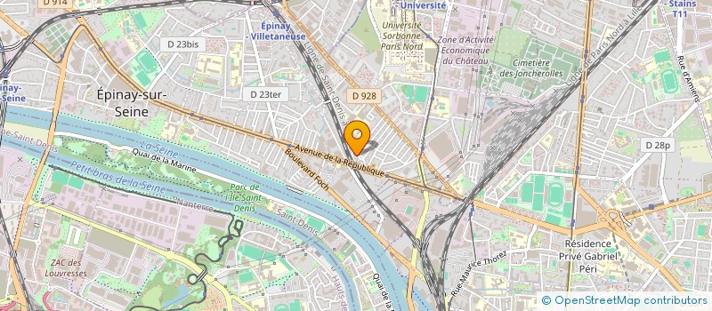 localisation de l'entreprise S H S CONSEIL ET GESTION à EPINAY-SUR-SEINE