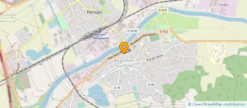 localisation de l'entreprise S H T C  BEAUMONT SUR OISE