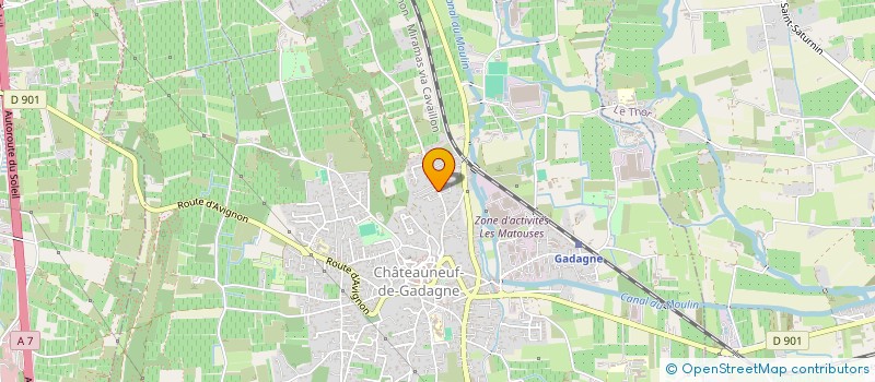 localisation de l'entreprise S H V  CHATEAUNEUF-DE-GADAGNE