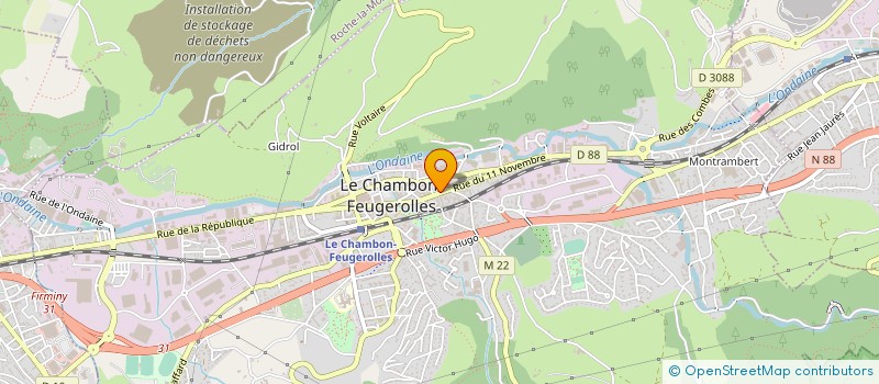 localisation de l'entreprise S'HANDISTINCTION à LE CHAMBON-FEUGEROLLES