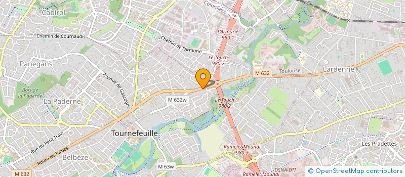 localisation de l'entreprise S I 33 R ROQUEMAUREL MENEGHETTI CIE  TOURNEFEUILLE