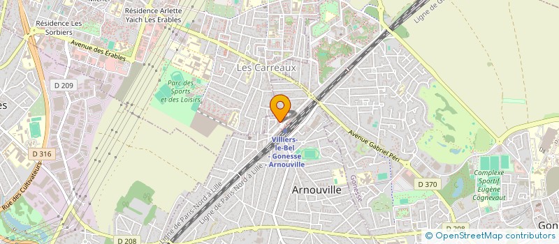 localisation de l'entreprise S.I.  ARNOUVILLE