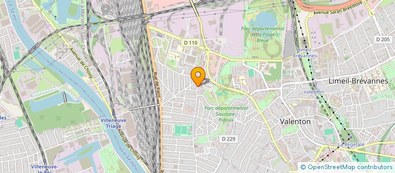 localisation de l'entreprise S.I.A.  VILLENEUVE-SAINT-GEORGES