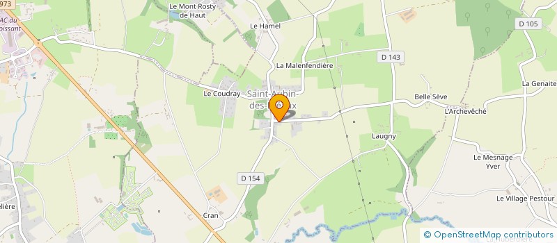 localisation de l'entreprise S.I.A.D.  SAINT-AUBIN-DES-PREAUX