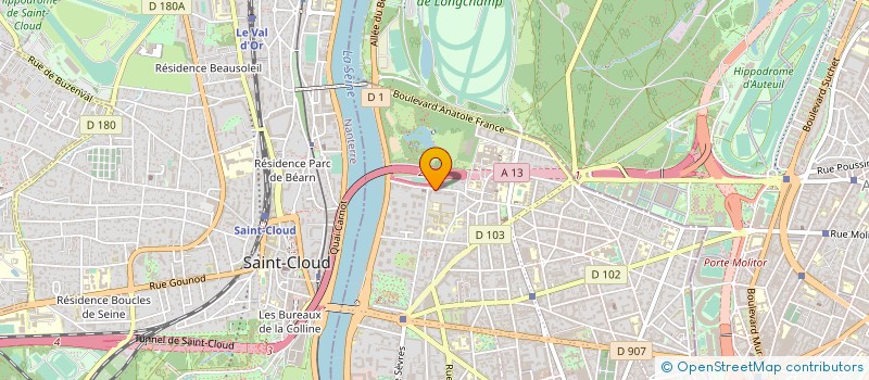 localisation de l'entreprise S.I.A.V. FRANCE  BOULOGNE-BILLANCOURT