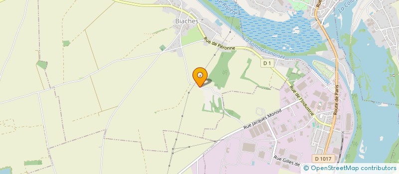localisation de l'entreprise S.I.B.E.G  BIACHES