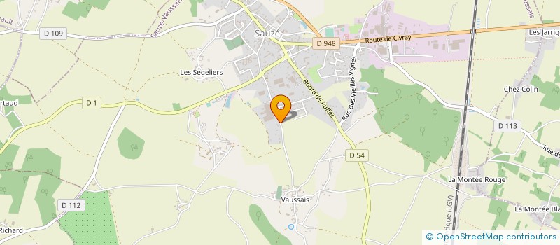 localisation de l'entreprise S.I.B. THEBAULT à SAUZE-VAUSSAIS