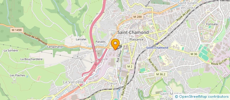 localisation de l'entreprise S I C A F à SAINT-CHAMOND
