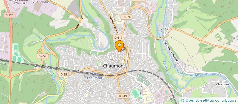 localisation de l'entreprise S I C C A  CHAUMONT