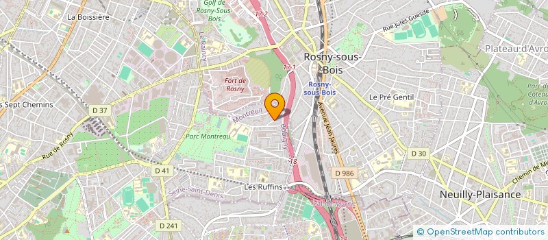 localisation de l'entreprise S.I.C INTERNATIONAL à MONTREUIL