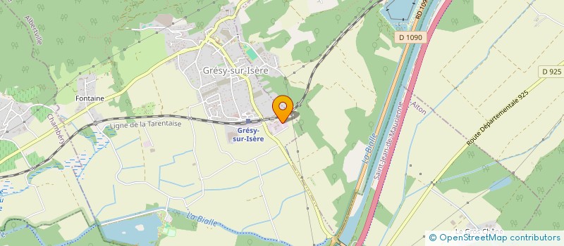 localisation de l'entreprise S.I CHARPENTE  GRESY-SUR-ISERE