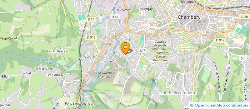 localisation de l'entreprise S.I. CONSTRUCTION  CHALLES-LES-EAUX