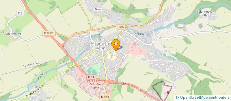 localisation de l'entreprise S.I. D'ALIMENTATION EN EAU POTABLE DU VEXIN OUEST à MAGNY-EN-VEXIN