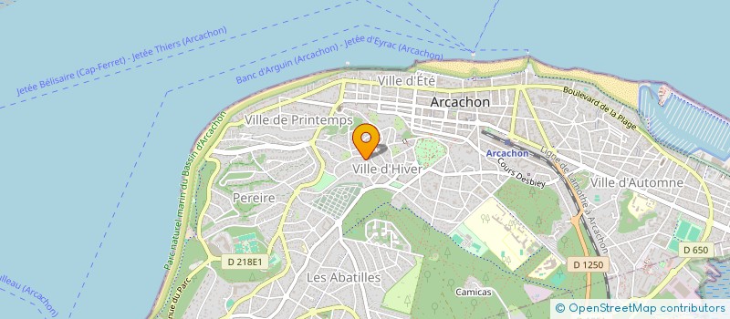 localisation de l'entreprise S I D E M  ARCACHON