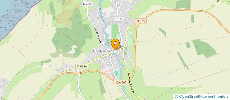 localisation de l'entreprise S.I. D'EAU ET D'ASSAINISSEMENT CAUX NORD-EST à CRIEL-SUR-MER