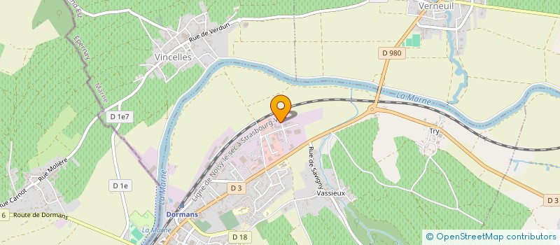 localisation de l'entreprise S.I.D INFO  DORMANS