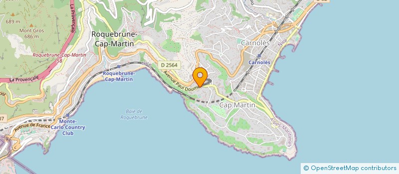 localisation de l'entreprise S.I.D.T.M à ROQUEBRUNE-CAP-MARTIN
