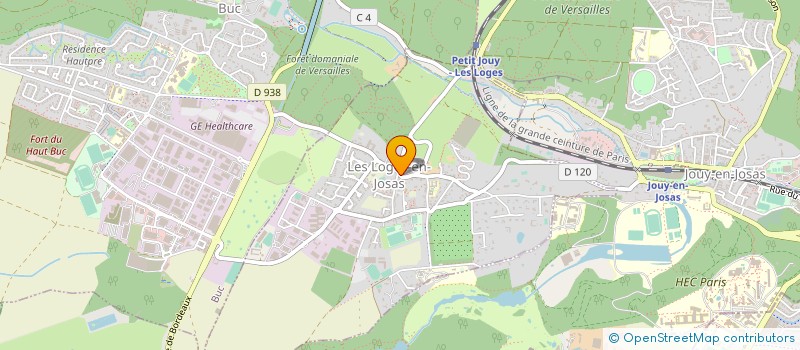 localisation de l'entreprise S I  DE L'AMONT DE BIEVRE à LES LOGES-EN-JOSAS