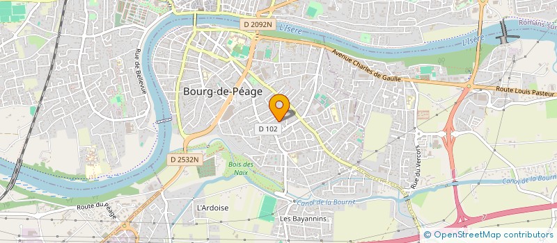 localisation de l'entreprise S & I DHUME  BOURG-DE-PEAGE