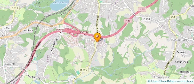 localisation de l'entreprise S.I.E  BIDART