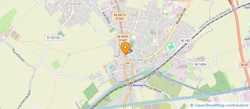 localisation de l'entreprise S.I.E.G PRIVE FLANDRES  LA BASSEE