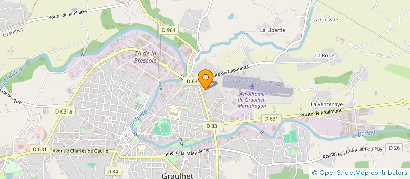 localisation de l'entreprise S.I.E. INTERNATIONAL à GRAULHET