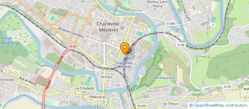 localisation de l'entreprise S.I.E. SELA INDUSTRIE ENVIRONNEMENT  CHARLEVILLE-MEZIERES