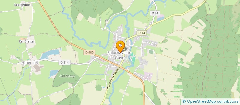 localisation de l'entreprise S.I. EAUX DE LA GUYE  SALORNAY-SUR-GUYE