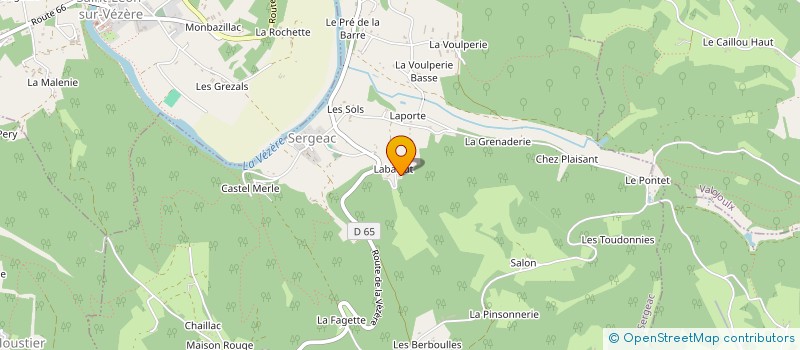 localisation de l'entreprise S.I. ENERGIE à SERGEAC