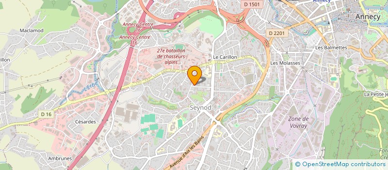 localisation de l'entreprise S.I.F.  CONTAMINE-SARZIN