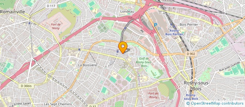 localisation de l'entreprise S.I.F BATIMENT à MONTREUIL