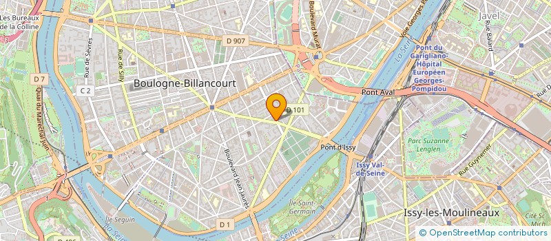 localisation de l'entreprise S.I.F. ELECTRICITE à BOULOGNE-BILLANCOURT