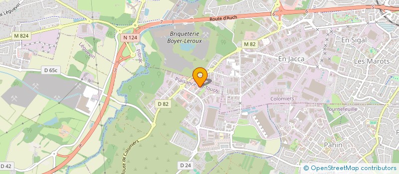 localisation de l'entreprise S.I.F. - SOCIETE D'INVESTISSEMENTS FINANCIERS à PLAISANCE-DU-TOUCH