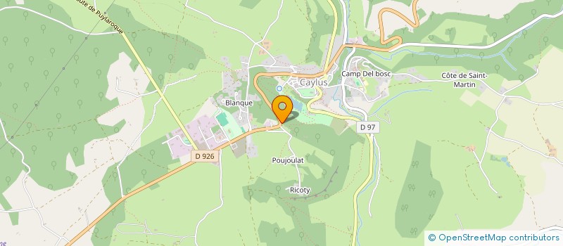 localisation de l'entreprise S.I. FILLOL-SERRAT  CAYLUS