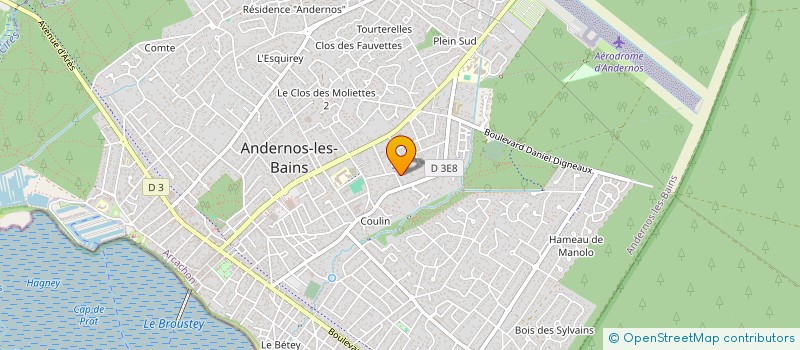 localisation de l'entreprise S.I.G.  ANDERNOS-LES-BAINS