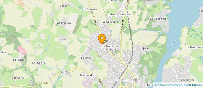 localisation de l'entreprise S.I.G.  SUCE-SUR-ERDRE