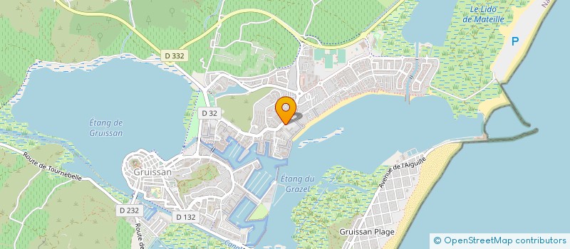 localisation de l'entreprise S.I.G. SECURITE INTERVENTION GARDIENNAGE  GRUISSAN