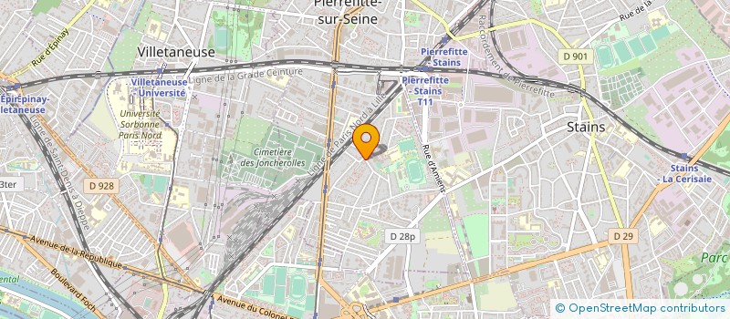 localisation de l'entreprise S.I.M. à PIERREFITTE-SUR-SEINE