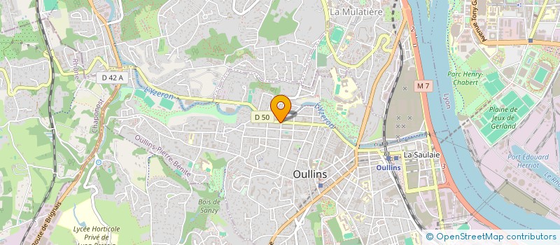 localisation de l'entreprise S.I.M.  OULLINS-PIERRE-BENITE